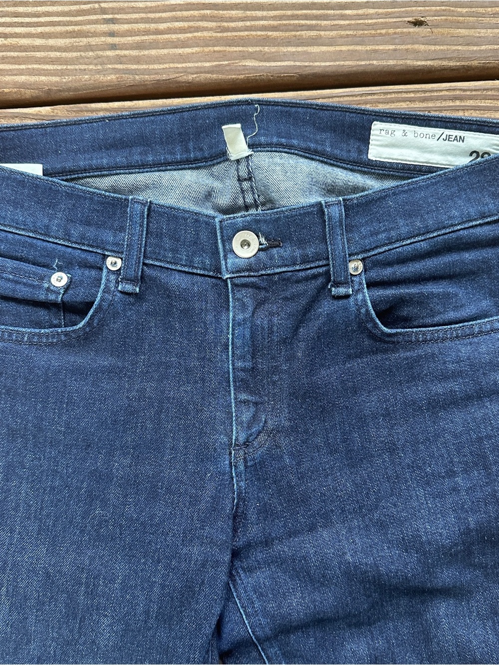 Rag & Bone Dre Skinny Jeans Dark Wash Women’s Size 28 - Picture 2 of 13